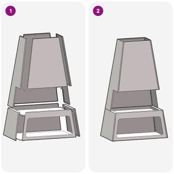 Feuerstelle mit Holzlager 60x35x100 cm Cortenstahl