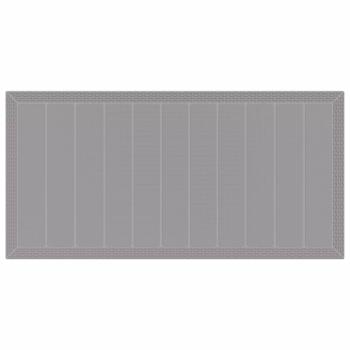 Gartentisch Hellgrau 200x100x73 cm Poly Rattan