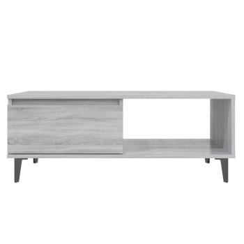 Couchtisch Grau Sonoma 90x60x35 cm Holzwerkstoff
