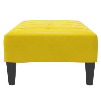 Fußhocker Gelb 77x55x31 cm Samt