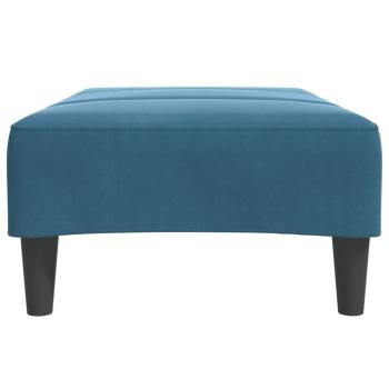 Fußhocker Blau 77x55x31 cm Samt