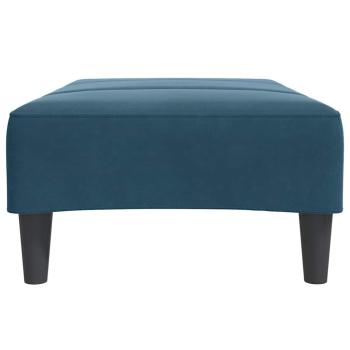 Fußhocker Blau 77x55x31 cm Samt