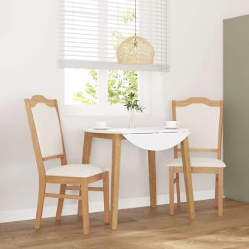 ARDEBO.de - Esszimmerstühle mit Kissen 2 Stk. Massivholz Gummibaum