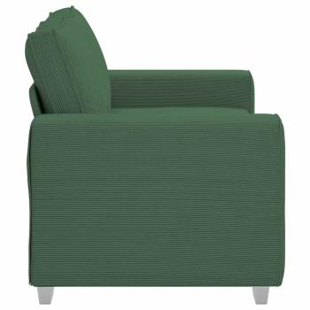 Zweisitzer-Sofa Dschungelgrün 120 cm Cordstoff
