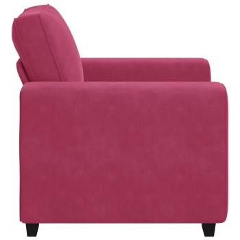 Sessel Weinrot 60 cm Samt
