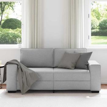 2-Sitzer-Sofa Wolkengrau 140 cm Stoff