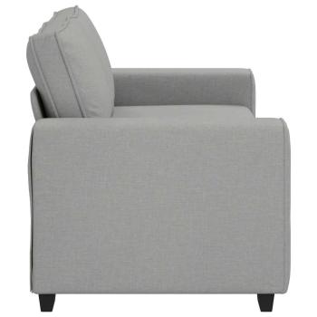 2-Sitzer-Sofa Wolkengrau 140 cm Stoff