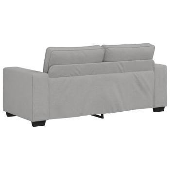 2-Sitzer-Sofa Wolkengrau 140 cm Stoff