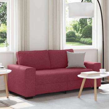ARDEBO.de - 2-Sitzer-Sofa Weinrot 140 cm Stoff
