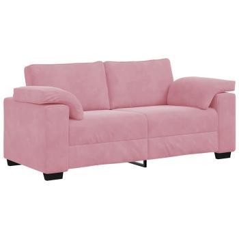 Zweisitzer-Sofa Rosa 140 cm Samt