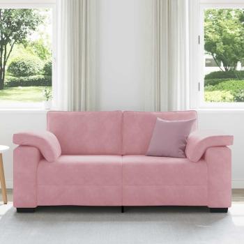 Zweisitzer-Sofa Rosa 140 cm Samt