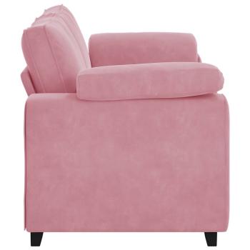 Zweisitzer-Sofa Rosa 140 cm Samt