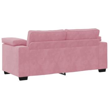Zweisitzer-Sofa Rosa 140 cm Samt
