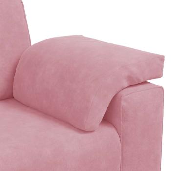 Zweisitzer-Sofa Rosa 140 cm Samt