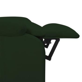 Massagesessel Dunkelgrün Samt