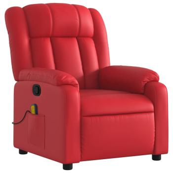 Massagesessel Rot Kunstleder