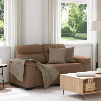 ARDEBO.de - 2-Sitzer-Sofa Braun 120 cm Stoff