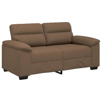 2-Sitzer-Sofa Braun 120 cm Stoff