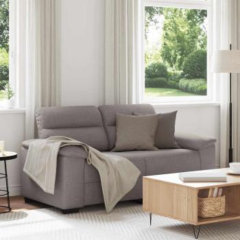 ARDEBO.de - 2-Sitzer-Sofa Taupe 120 cm Stoff