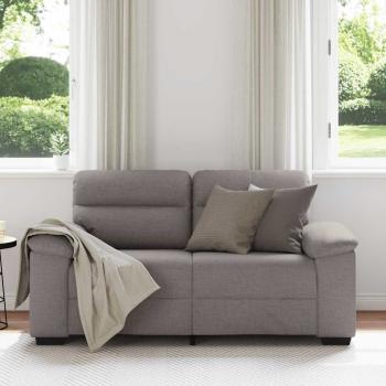 2-Sitzer-Sofa Taupe 120 cm Stoff