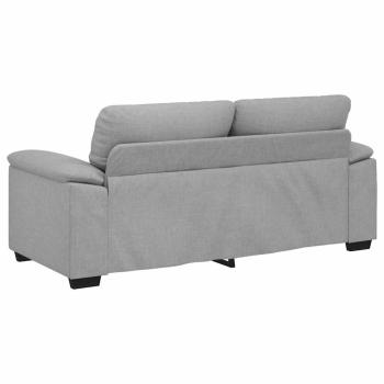 2-Sitzer-Sofa Wolkengrau 140 cm Stoff