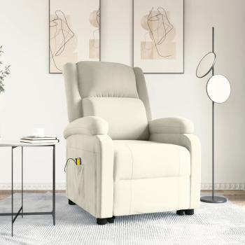 ARDEBO.de - Massagesessel mit Aufstehhilfe Creme Samt