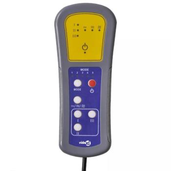 Massagesessel Elektrisch Dunkelgrau Samt