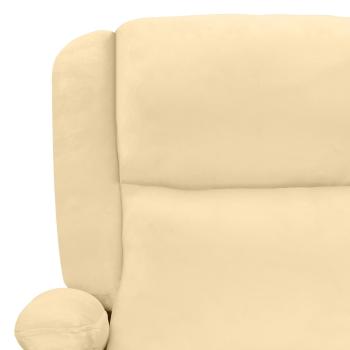 Massagesessel Elektrisch Creme Samt