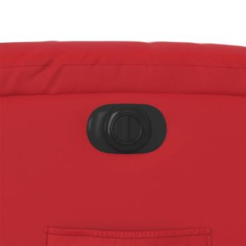 Relaxsessel Elektrisch Rot Kunstleder