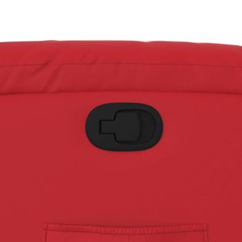 Relaxsessel mit Aufstehhilfe Rot Kunstleder