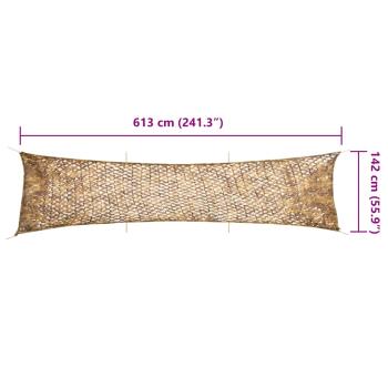 Tarnnetz mit Aufbewahrungstasche 613x138 cm Sandfarbe