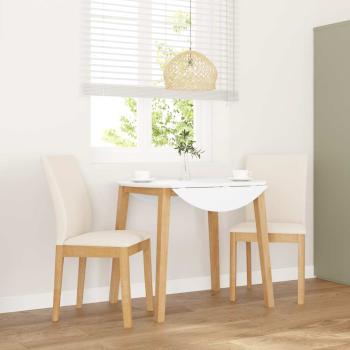 ARDEBO.de - Esszimmerstühle mit Kissen 2 Stk. Massivholz Gummibaum
