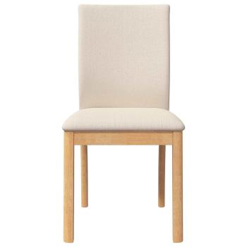 Esszimmerstühle mit Kissen 2 Stk. Massivholz Gummibaum