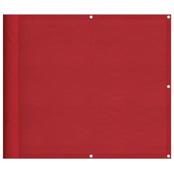 Balkon-Sichtschutz Rot 90x800 cm 100% Polyester-Oxford