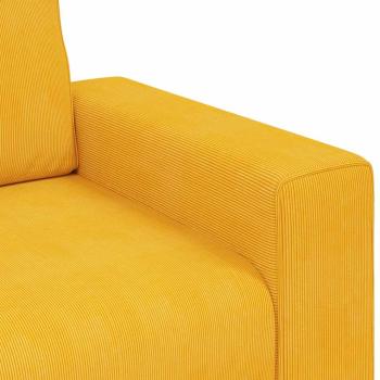 Sessel Hellgelb 60 cm Cordstoff