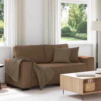 ARDEBO.de - 2-Sitzer-Sofa Braun 140 cm Stoff