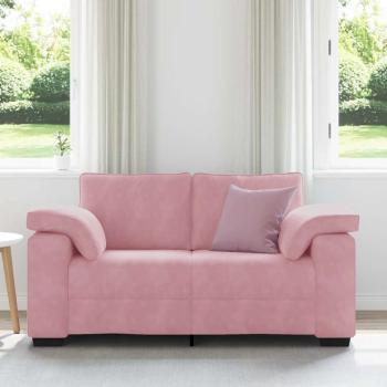 Zweisitzer-Sofa Rosa 120 cm Samt