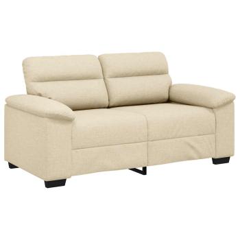 2-Sitzer-Sofa Creme 120 cm Stoff