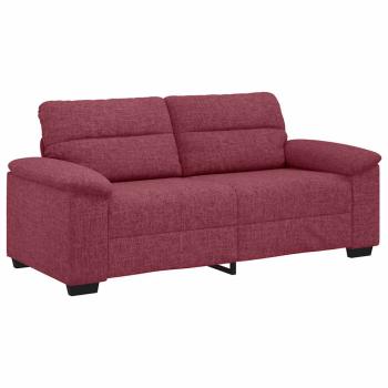 2-Sitzer-Sofa Weinrot 140 cm Stoff