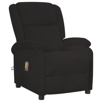 Massagesessel Elektrisch Schwarz Samt