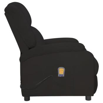 Massagesessel Elektrisch Schwarz Samt