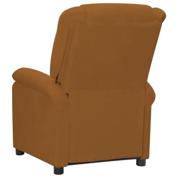Massagesessel Elektrisch Braun Samt