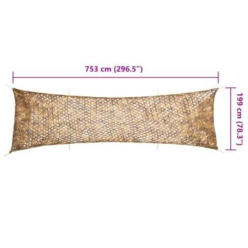Tarnnetz mit Aufbewahrungstasche 753x199 cm Sandfarbe