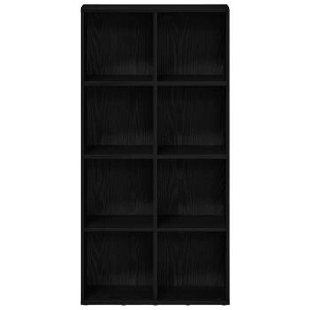Bücherregal Schwarz Eichen-Optik 66x30x130 cm Holzwerkstoff