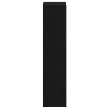 Bücherregal Schwarz Eichen-Optik 66x30x130 cm Holzwerkstoff