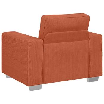 Sessel Rot Orange 60 cm Cordstoff