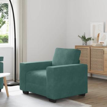 ARDEBO.de - Sessel Dunkelgrün 60 cm Samt
