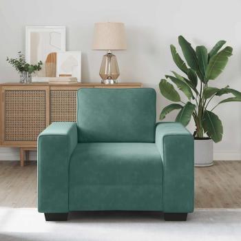 Sessel Dunkelgrün 60 cm Samt
