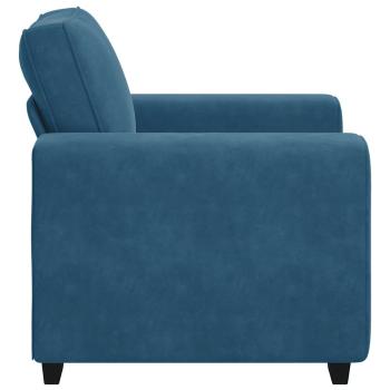 Sessel Blau 60 cm Samt