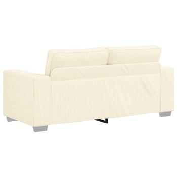 Zweisitzer-Sofa Creme 140 cm Cordstoff